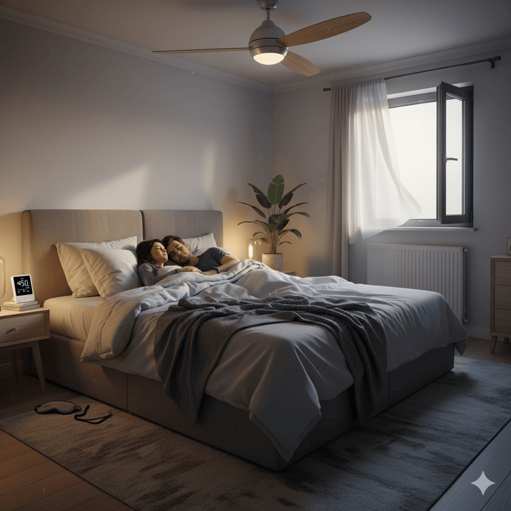 Chambre parentale : baisser le CO₂ nocturne sans avoir froid