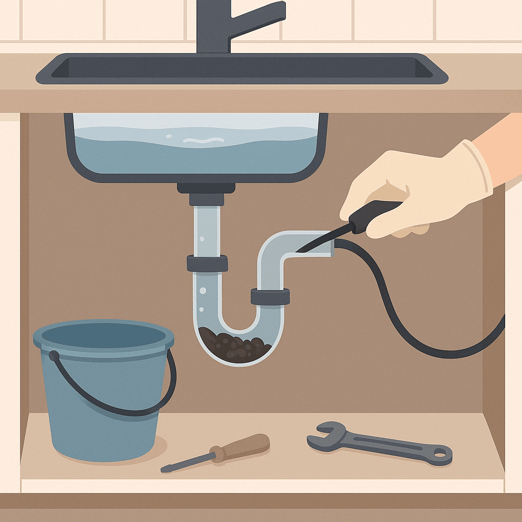 déboucher un évier bouché